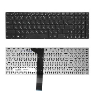 Клавиатура для ноутбука Asus X550 Series. Черная  плоский Enter  без рамки TOP-99925